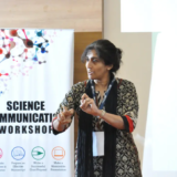 [14 In action at a science communication workshop]