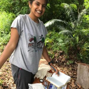 Ashwini Mohan doing fieldwork in the Grande Comore Island%2C as part of data collection for her PhD project. Funded by the National Geographic Society. Photograph Kathleen Webster